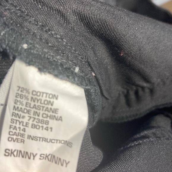 Madewell coated pleated skinny black jeans - Picture 6 of 7